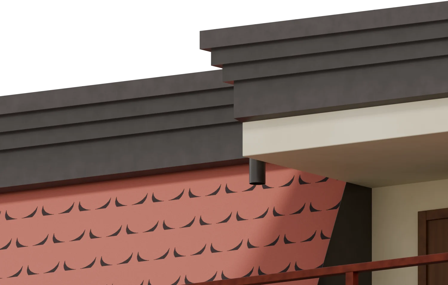 Il modello da vicino: la cornice a gradini.
